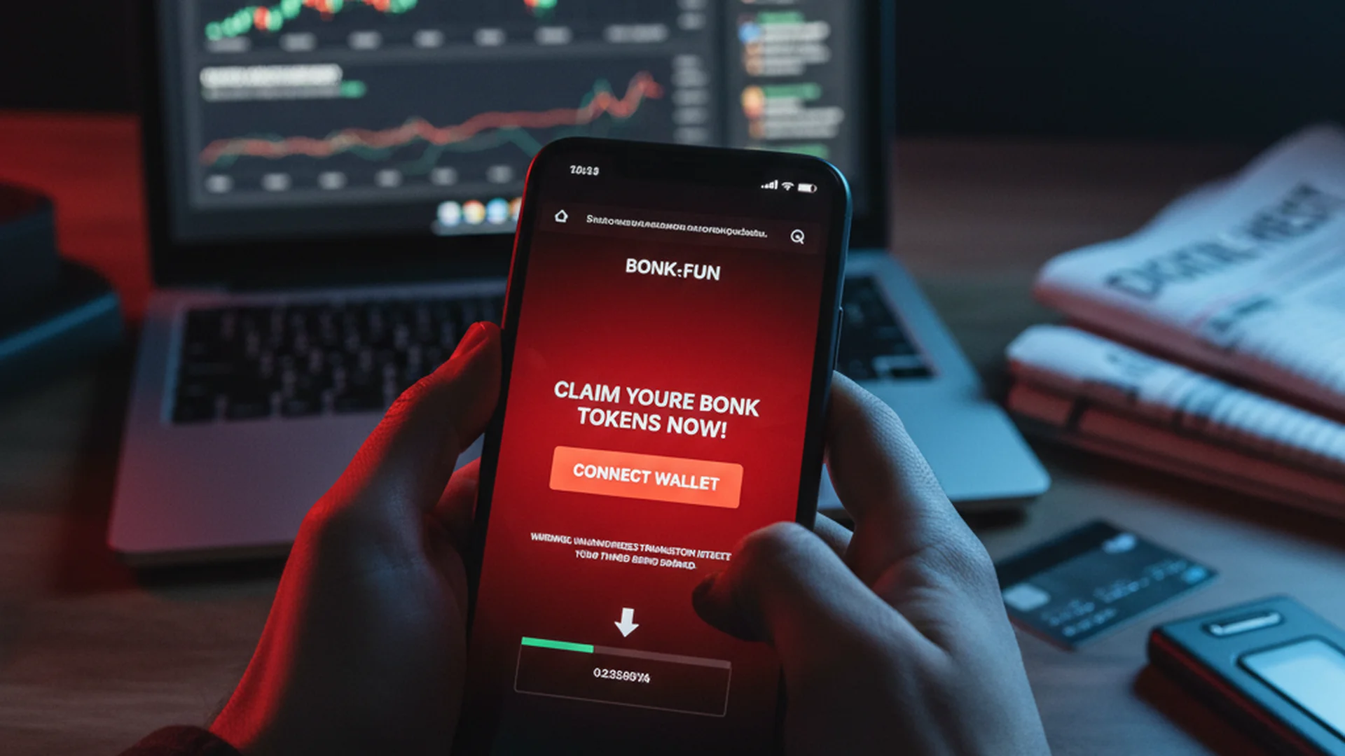 Hacker kapern Bonk.fun-Domain und schleusen Wallet-Drainer ein